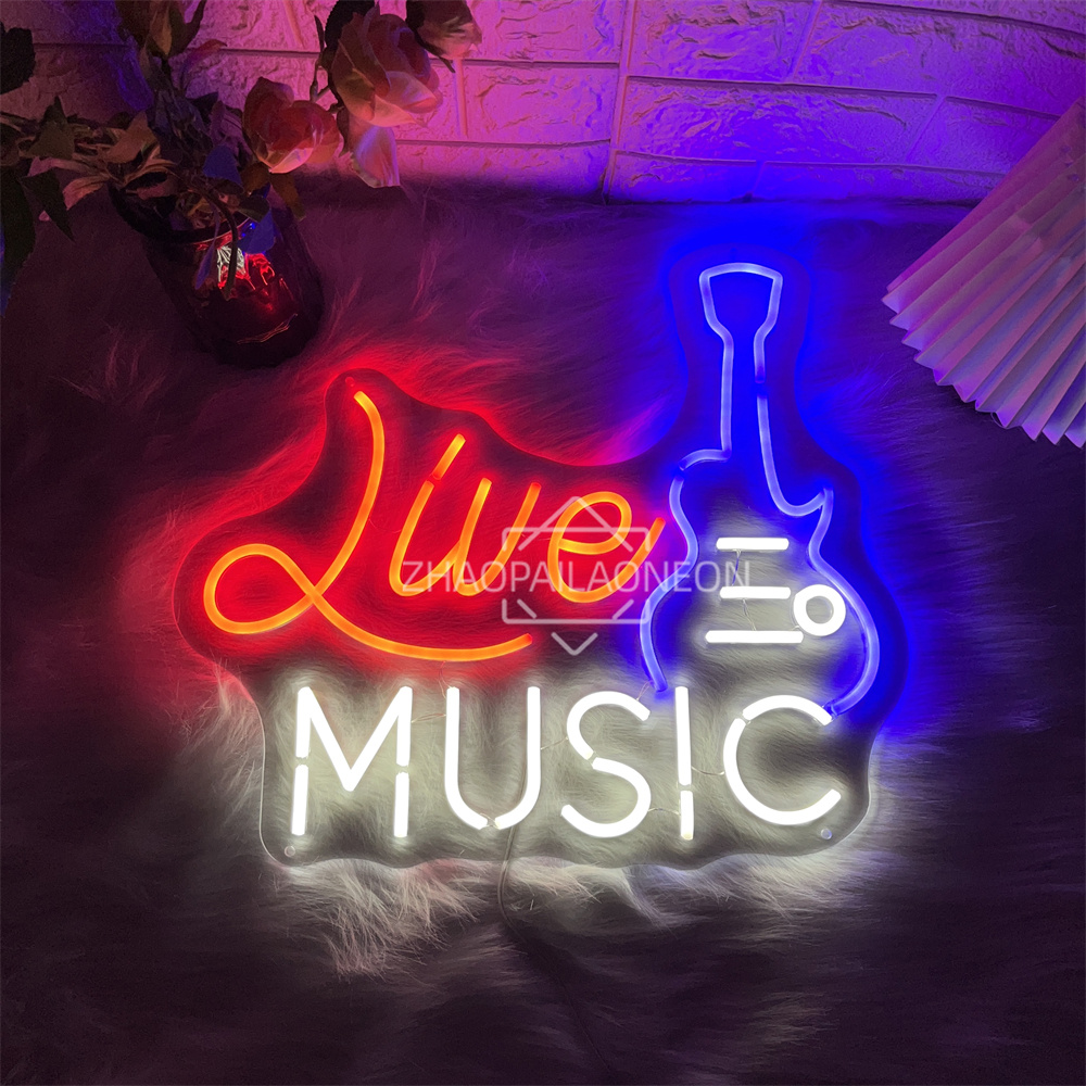 Música ao vivo sinal de néon c - Party Games Name avaliação e preço
